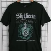 Women Daisy Street T-Shirts-Licensed Relaxed T-Shirt With Harry Potter 'Slytherin' Crest Print