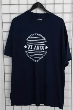 Women Daisy Street T-Shirts-Licensed Relaxed T-Shirt With Atlanta Print