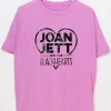Women Daisy Street T-Shirts-Licensed Relaxed T-Shirt With Joan Jett Print
