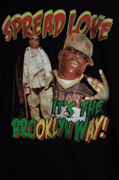 Women Daisy Street T-Shirts-Licensed Relaxed T-Shirt With Biggie 'Spread Love' Print