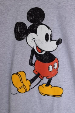 Women Daisy Street T-Shirts-Licensed Relaxed T-Shirt With Mickey Mouse Print