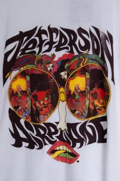 Women Daisy Street T-Shirts-Licensed Relaxed T-Shirt With Jefferson Airplane Print