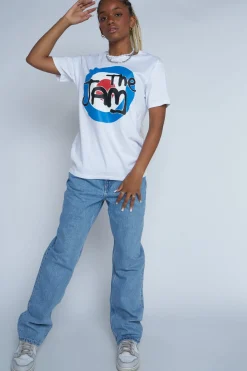 Women Daisy Street T-Shirts-Licensed Relaxed T-Shirt With The Jam Print