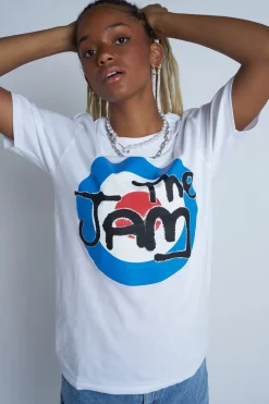 Women Daisy Street T-Shirts-Licensed Relaxed T-Shirt With The Jam Print