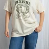 Women Daisy Street Tops | T-Shirts-Matcha Book Club Oversized Tee