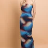 Women Daisy Street Partywear | Dresses-Mesh Strapless Maxi Dress