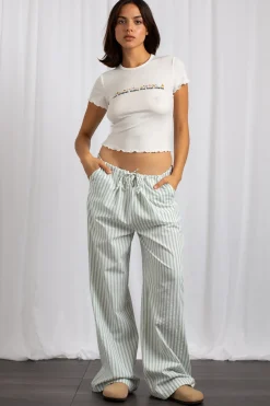 Women Daisy Street Trousers-Mid Rise Straight Leg Bottoms
