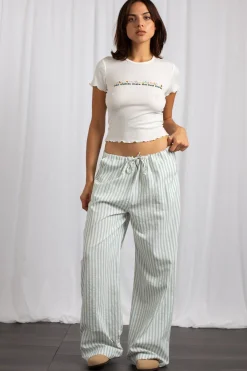 Women Daisy Street Trousers-Mid Rise Straight Leg Bottoms