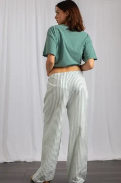 Women Daisy Street Trousers-Mid Rise Straight Leg Bottoms