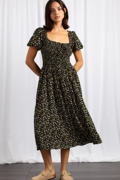Women Daisy Street Dresses-Midaxi Floral Dress