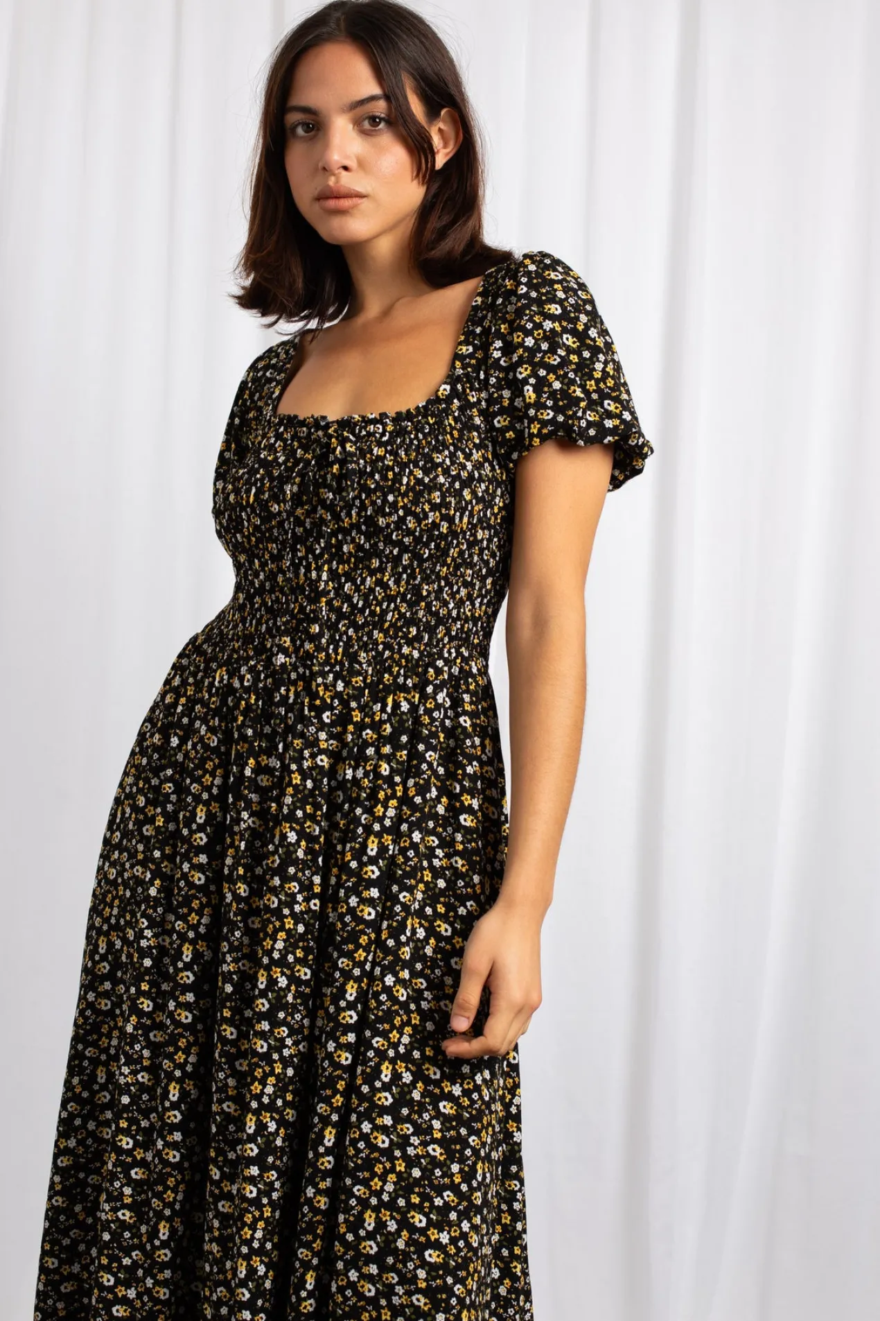Women Daisy Street Dresses-Midaxi Floral Dress