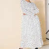 Women Daisy Street Dresses-Midaxi Smock Dress in Spot Print