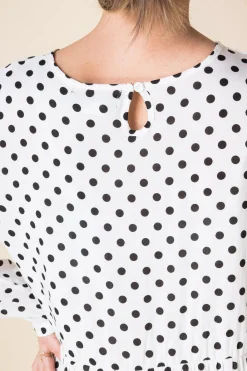 Women Daisy Street Dresses-Midaxi Smock Dress in Spot Print