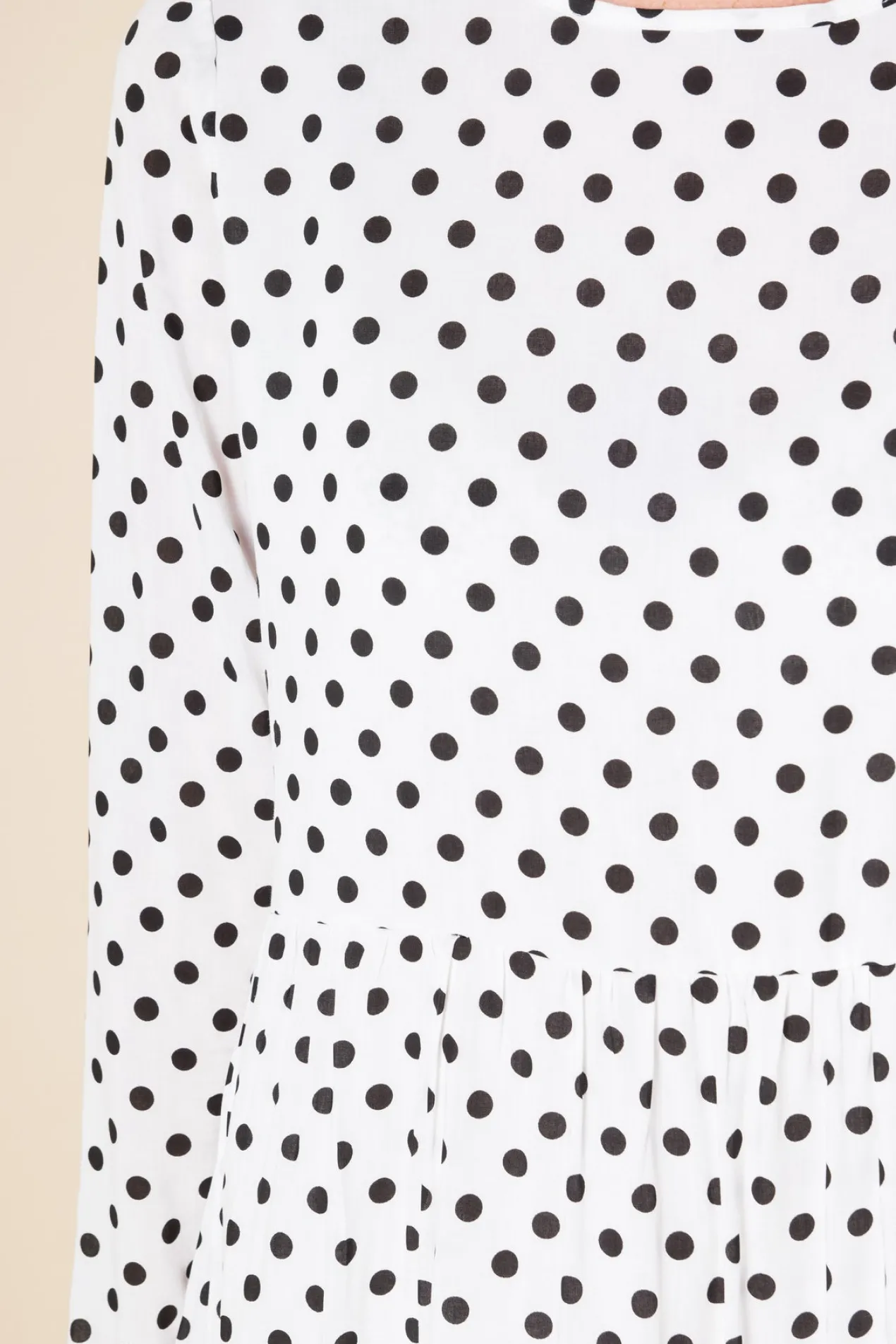 Women Daisy Street Dresses-Midaxi Smock Dress in Spot Print