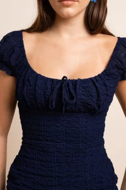 Women Daisy Street Partywear | Dresses-Milkmaid Style Mini Dress With Frill Hem