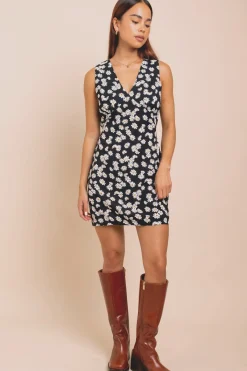 Women Daisy Street Dresses-Mini Dress With Cup Detail And Tie Waist