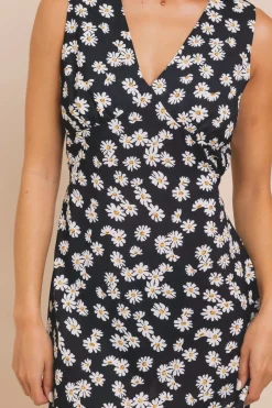 Women Daisy Street Dresses-Mini Dress With Cup Detail And Tie Waist