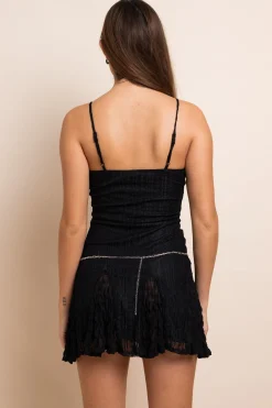 Women Daisy Street Partywear | Dresses-Mixed Lace Mini Dress