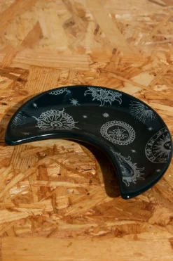 Daisy Street Accessories | Homeware-Moon Trinket Tray With Celestial Print