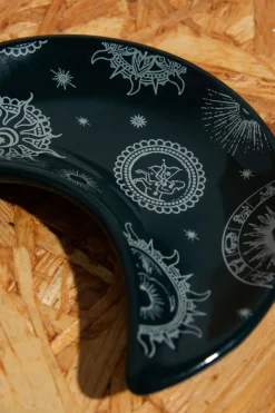 Daisy Street Accessories | Homeware-Moon Trinket Tray With Celestial Print