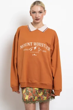 Women Daisy Street Hoodies & Sweatshirts-Mount Whistler Embroidered Sweater