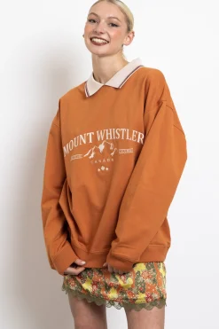 Women Daisy Street Hoodies & Sweatshirts-Mount Whistler Embroidered Sweater