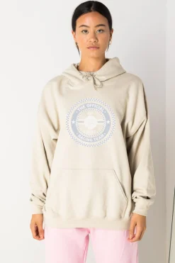 Women Daisy Street Hoodies & Sweatshirts-Oversize Hoodie with Racing Team Print