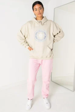 Women Daisy Street Hoodies & Sweatshirts-Oversize Hoodie with Racing Team Print