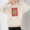 Women Daisy Street Hoodies & Sweatshirts-Oversized Hoodie with Tarot Print