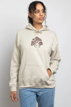 Women Daisy Street Hoodies & Sweatshirts-Oversized Hoodie with Have A Good Trip Print