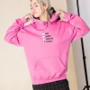 Women Daisy Street Hoodies & Sweatshirts-Oversized Hoodie with Eat Sleep Isolate Repeat Print