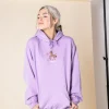 Women Daisy Street Hoodies & Sweatshirts-Oversized Hoodie with Thug Life Pony Print