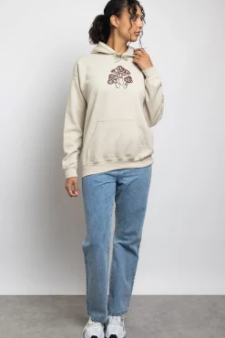 Women Daisy Street Hoodies & Sweatshirts-Oversized Hoodie with Have A Good Trip Print