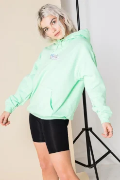 Women Daisy Street Hoodies & Sweatshirts-Oversized Hoodie with Cute as F*ck Print
