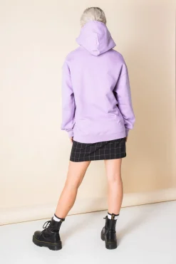 Women Daisy Street Hoodies & Sweatshirts-Oversized Hoodie with Thug Life Pony Print
