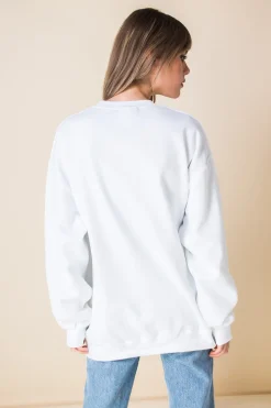 Women Daisy Street Hoodies & Sweatshirts-Oversized Sweat with USA Print