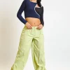 Women Daisy Street Trousers-Parachute Trousers With Toggle