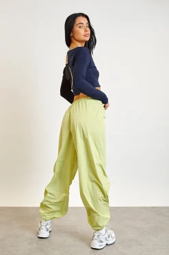 Women Daisy Street Trousers-Parachute Trousers With Toggle