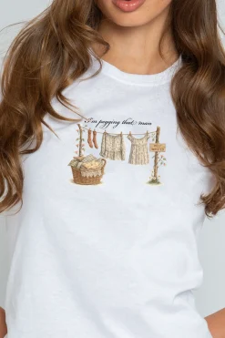 Women Daisy Street Tops | T-Shirts-Peggy Baby Tee