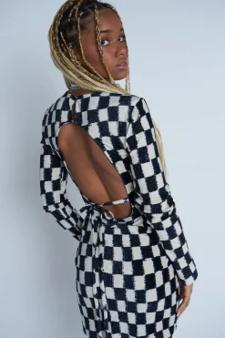 Women Daisy Street Partywear | Dresses-Plisse Velvet Myah Dress