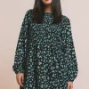 Women Daisy Street Dresses-Printed Shirred Smock Dress