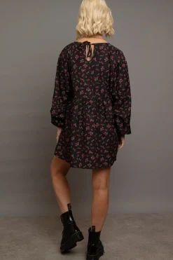 Women Daisy Street Dresses-Raglan Mini Smock Dress