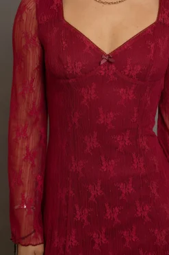 Women Daisy Street Partywear | Dresses-Lace Mini Dress