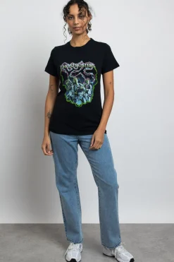 Women Daisy Street Tops | T-Shirts-Regular Fit T-Shirt with Ghostbusters Graphic
