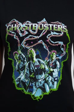 Women Daisy Street Tops | T-Shirts-Regular Fit T-Shirt with Ghostbusters Graphic