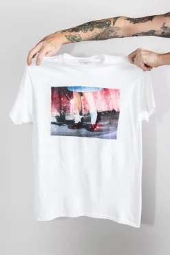 Women Daisy Street T-Shirts-Relaxed Licensed T-Shirt with Wizard of Oz Shoes Print