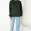 Women Daisy Street Hoodies & Sweatshirts-Relaxed Sweatshirt With Surf Shop Print