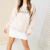 Women Daisy Street Hoodies & Sweatshirts-Relaxed Sweatshirt with Detroit Print