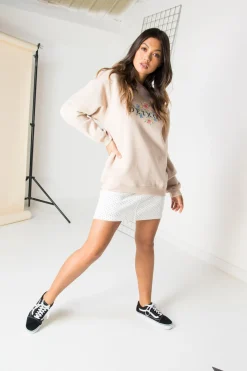 Women Daisy Street Hoodies & Sweatshirts-Relaxed Sweatshirt with Detroit Print
