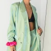 Women Daisy Street Jackets | Co-ords-Relaxed Tailored Blazer in Iridescent Co-ord